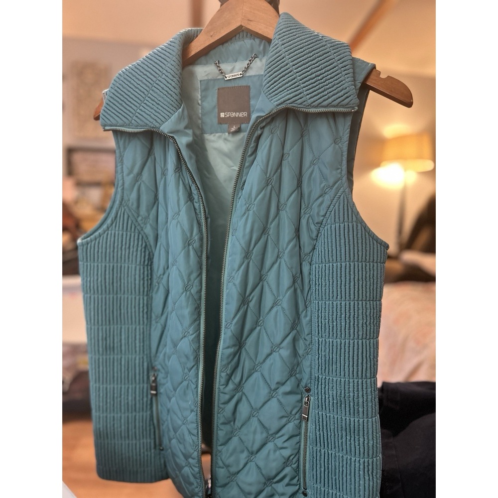 Spanner Quilted Vest Large Ladies Full Zip